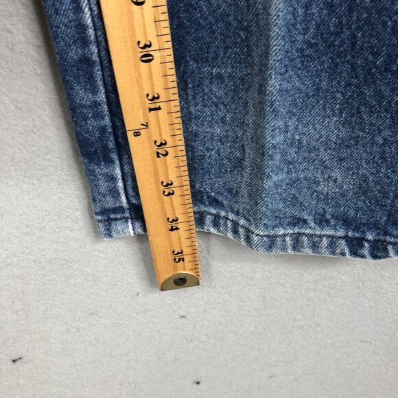 Vintage Jewells Classic Bottoms Jeans Juniors 11 Blue Faded Bareback Western - Picture 5 of 16